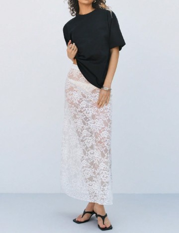 Fusta de plaja Musera, alb