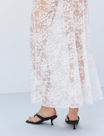 Fusta de plaja Musera, alb