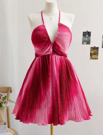 Rochie scurta SHEIN CURVE, roz