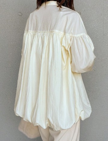 Jacheta Oversize Friful, alb