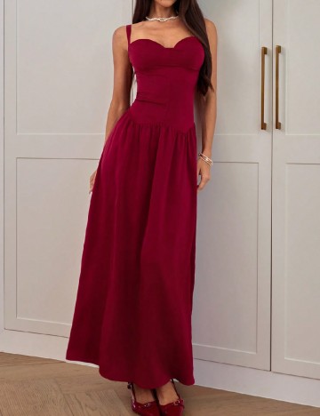 
						Rochie lunga SHEIN, rosu