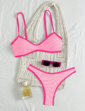 Costum de baie SHEIN, roz