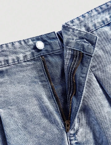 Pantaloni scurti SHEIN CURVE, albastru