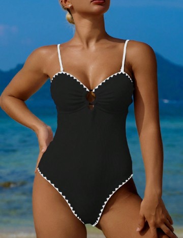 Costum de baie SHEIN, negru