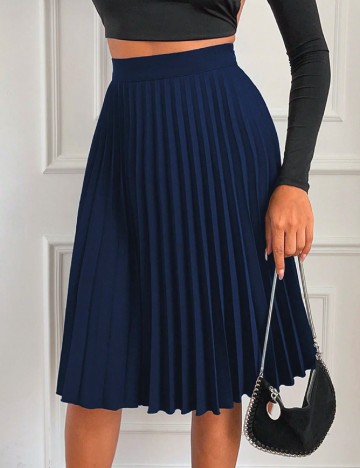 
						Fusta SHEIN, bleumarin inchis