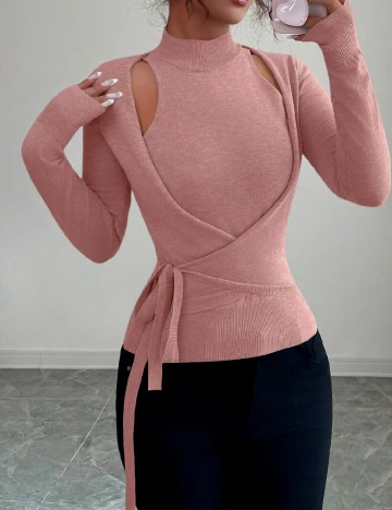 Bluza SHEIN, roz pudra