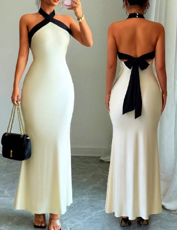 
						Rochie lunga SHEIN, galben deschis