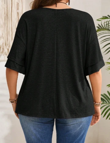 Bluza Emery Rose Curve, negru