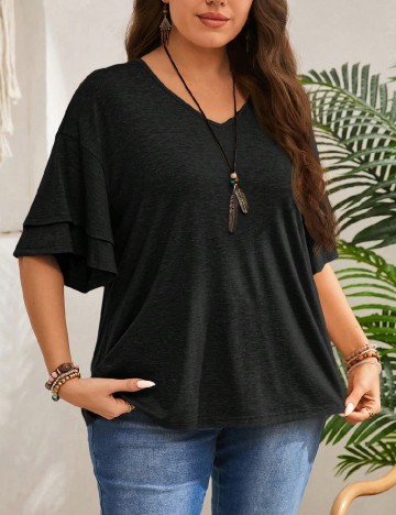 Bluza Emery Rose Curve, negru