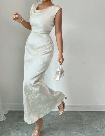 Rochie lunga SHEIN, ecru
