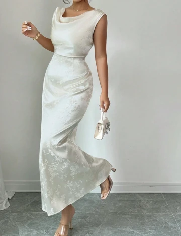 Rochie lunga SHEIN, ecru