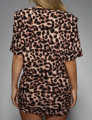 Rochie scurta Missguided, animal print
