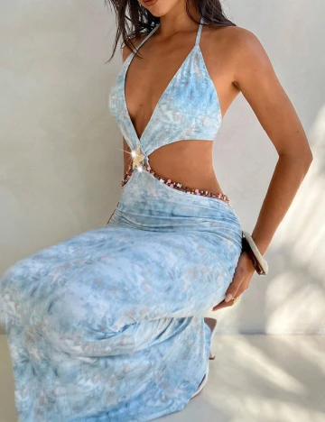 Rochie lunga SHEIN, albastru