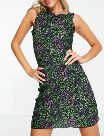 Rochie scurta COLLUSION, mix culori