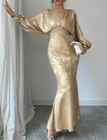 Rochie lunga SHEIN, auriu