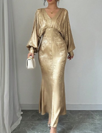 Rochie lunga SHEIN, auriu