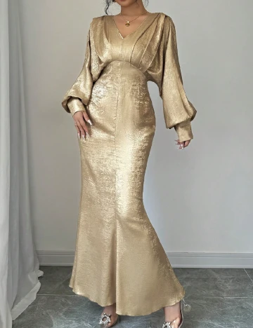 Rochie lunga SHEIN, auriu