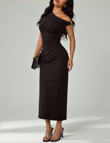 
						Rochie medie SHEIN, maro