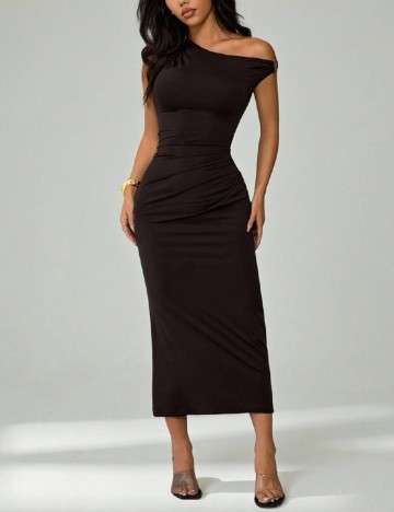 Rochie medie SHEIN, maro