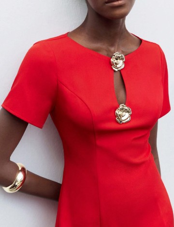 Rochie scurta SHEIN, rosu