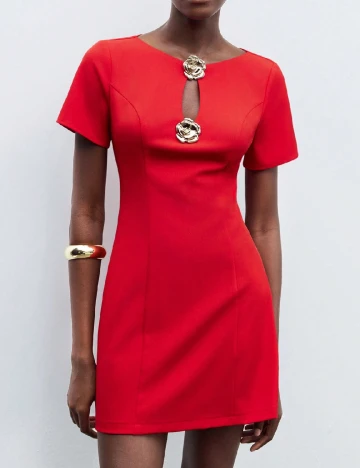 Rochie scurta SHEIN, rosu