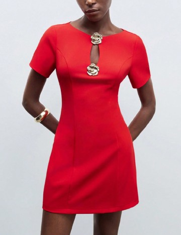 Rochie scurta SHEIN, rosu