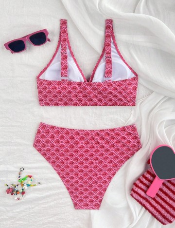 Costum de baie SHEIN, roz