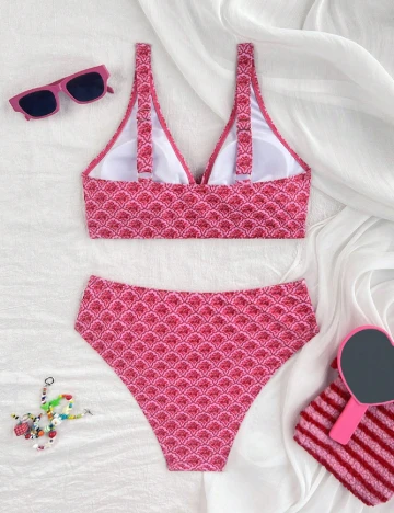 Costum de baie SHEIN, roz