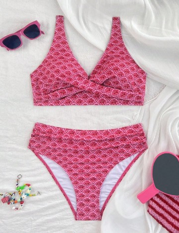 Costum de baie SHEIN, roz