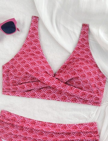 Costum de baie SHEIN, roz