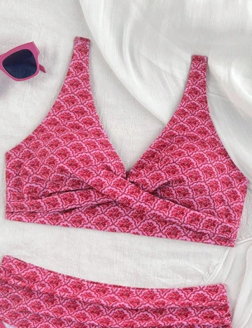 Costum de baie SHEIN, roz