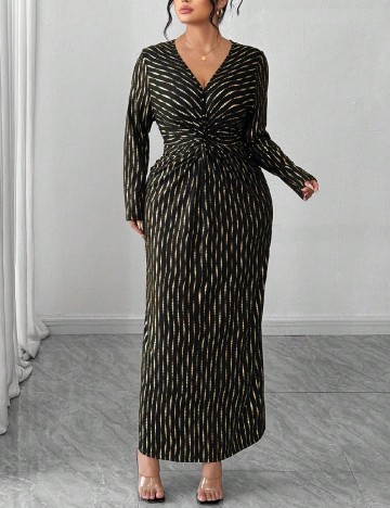 Rochie lunga SHEIN CURVE, negru