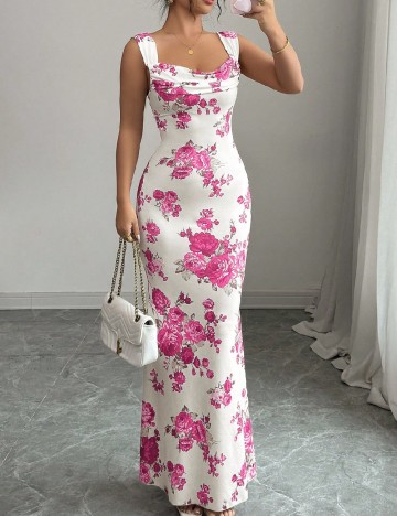 Rochie lunga SHEIN, floral print