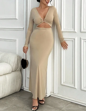 Rochie lunga SHEIN, bej