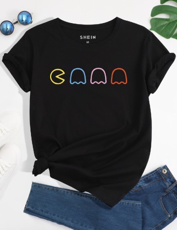 
						Tricou SHEIN, negru