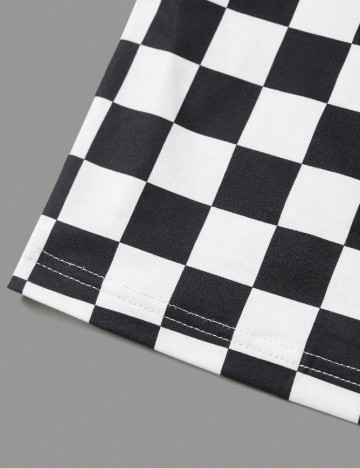 Rochie lunga SHEIN CURVE, alb/negru