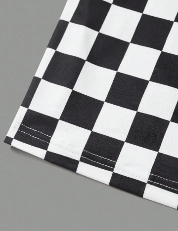 Rochie lunga SHEIN CURVE, alb/negru