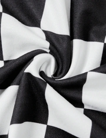 Rochie lunga SHEIN CURVE, alb/negru