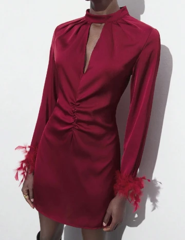 Rochie scurta SHEIN, visiniu