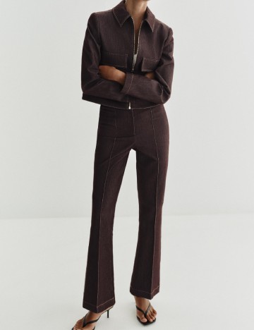 
						Pantaloni Zara, maro