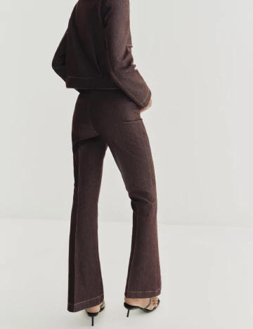 Pantaloni Zara, maro