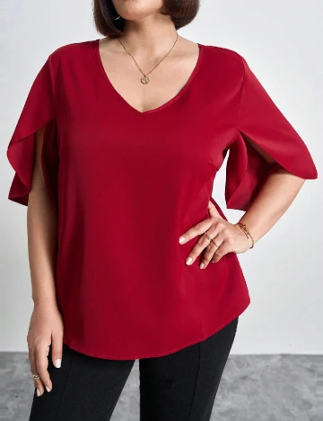 Bluza SHEIN CURVE, rosu