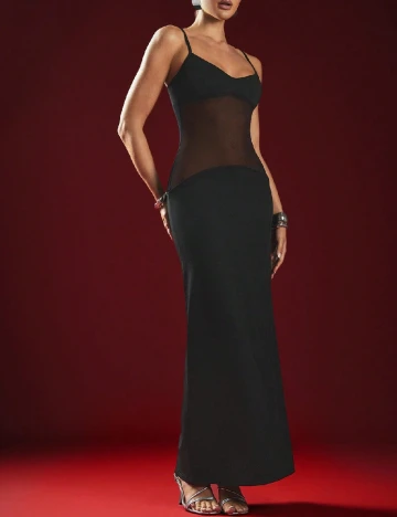 Rochie lunga Haute, negru