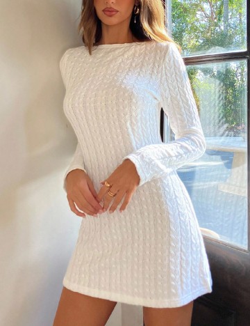 Rochie scurta SHEIN, alb