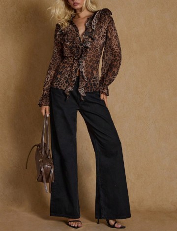 
						Camasa SHEIN, animal print