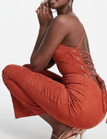 Salopeta ASOS, caramiziu