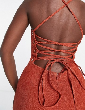 Salopeta ASOS, caramiziu