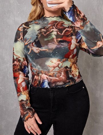 
						Bluza SHEIN CURVE, mix culori