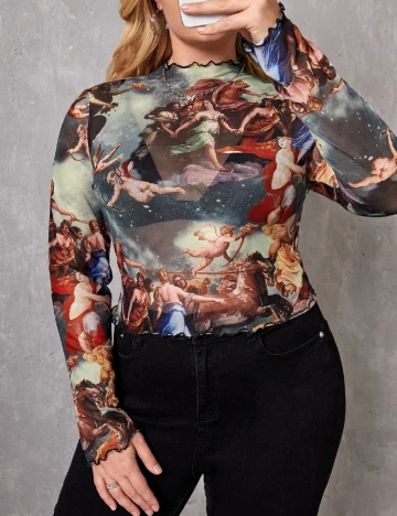 Bluza SHEIN CURVE, mix culori