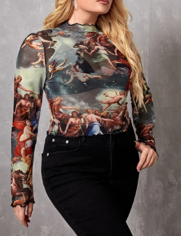 Bluza SHEIN CURVE, mix culori